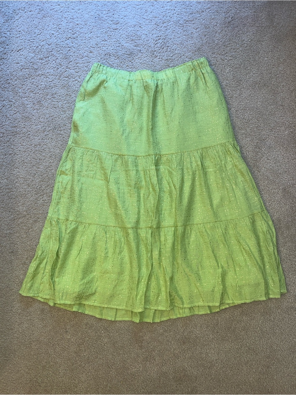 Nanette Lepore Lime Green Midi Skirt